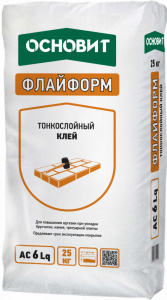 Клей тонкослойный Флайформ  AС6 LQ 25 кг Основит