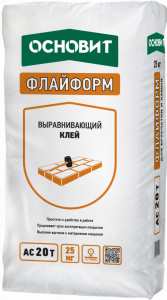 Клей выравнивающий  Флайформ AС20 T 25 кг Основит